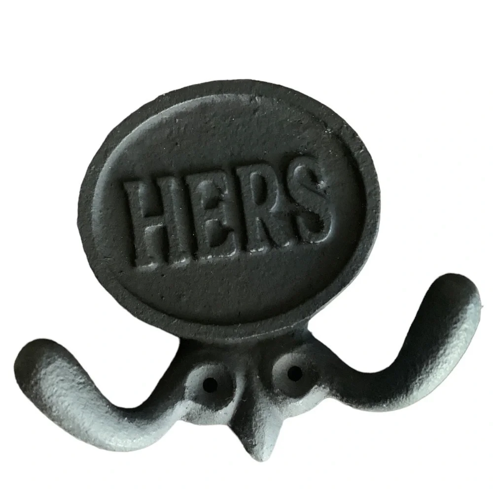 New Black Wrought Iron Hooks 